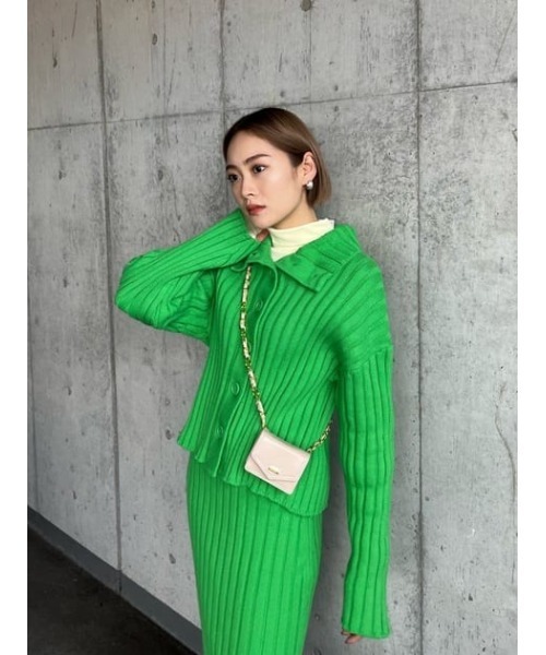 MOUSSY（マウジー）の「CHAIN BELT MINI バッグ（ショルダーバッグ・レディース・グリーン/ベージュ/ブラック/オレンジ・FREE）」の19枚目の写真