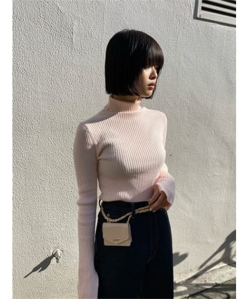 MOUSSY（マウジー）の「CHAIN BELT MINI バッグ（ショルダーバッグ・レディース・グリーン/ベージュ/ブラック/オレンジ・FREE）」の17枚目の写真
