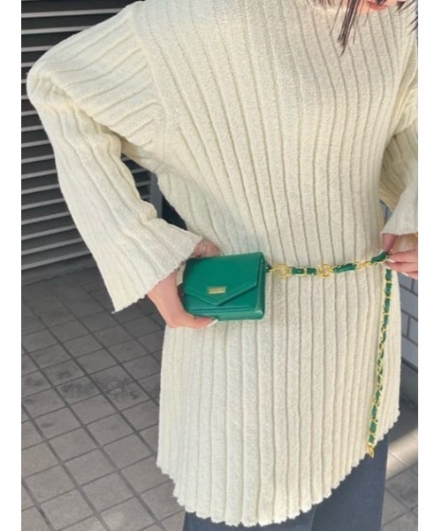 MOUSSY（マウジー）の「CHAIN BELT MINI バッグ（ショルダー