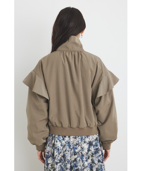 rienda（リエンダ）の「フリルショルダー2WAYブルゾン（ブルゾン・レディース・カーキ/アイボリー/ブラック・FREE）」の17枚目の写真