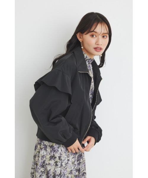 【セール】フリルショルダー2WAYブルゾン（ブルゾン）｜rienda（リエンダ）