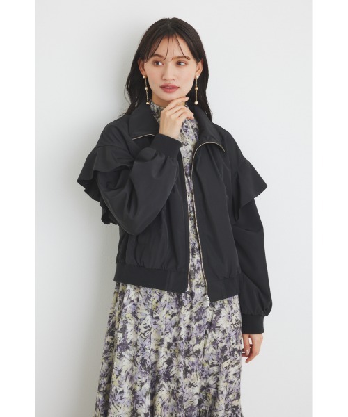 【セール】フリルショルダー2WAYブルゾン（ブルゾン）｜rienda（リエンダ）