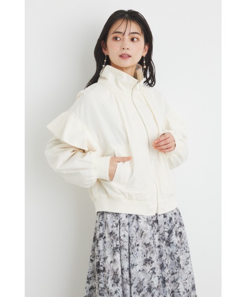 【セール】フリルショルダー2WAYブルゾン（ブルゾン）｜rienda（リエンダ）