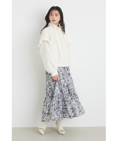 【セール】フリルショルダー2WAYブルゾン（ブルゾン）｜rienda（リエンダ）