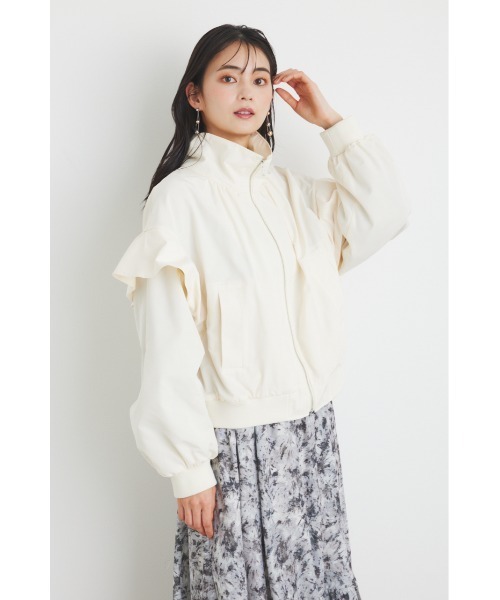 【セール】フリルショルダー2WAYブルゾン（ブルゾン）｜rienda（リエンダ）