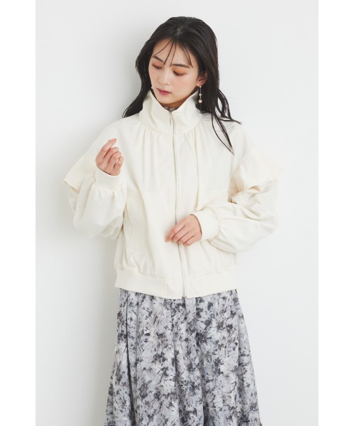 【セール】フリルショルダー2WAYブルゾン（ブルゾン）｜rienda（リエンダ）