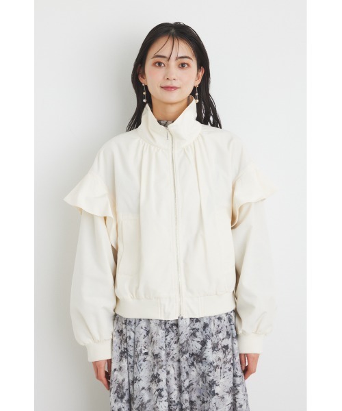 【セール】フリルショルダー2WAYブルゾン（ブルゾン）｜rienda（リエンダ）