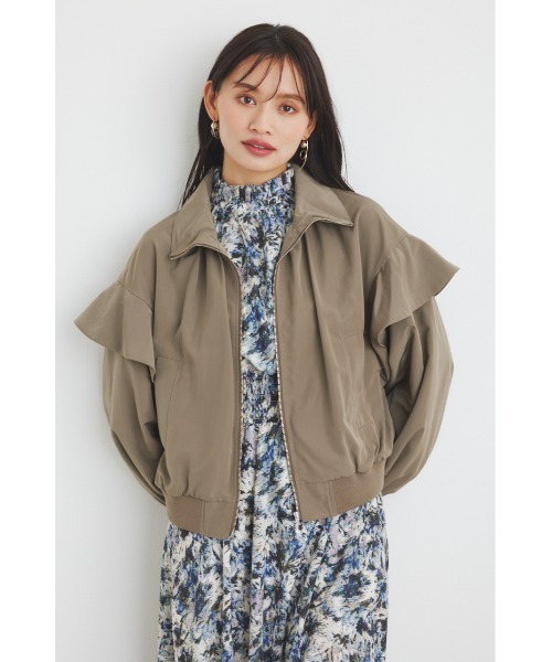 rienda（リエンダ）の「フリルショルダー2WAYブルゾン（ブルゾン
