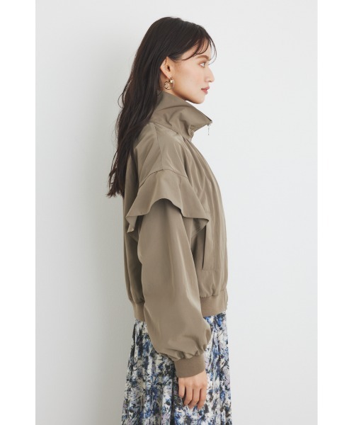 rienda（リエンダ）の「フリルショルダー2WAYブルゾン（ブルゾン・レディース・カーキ/アイボリー/ブラック・FREE）」の21枚目の写真