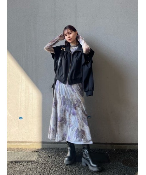 【セール】フリルショルダー2WAYブルゾン（ブルゾン）｜rienda（リエンダ）