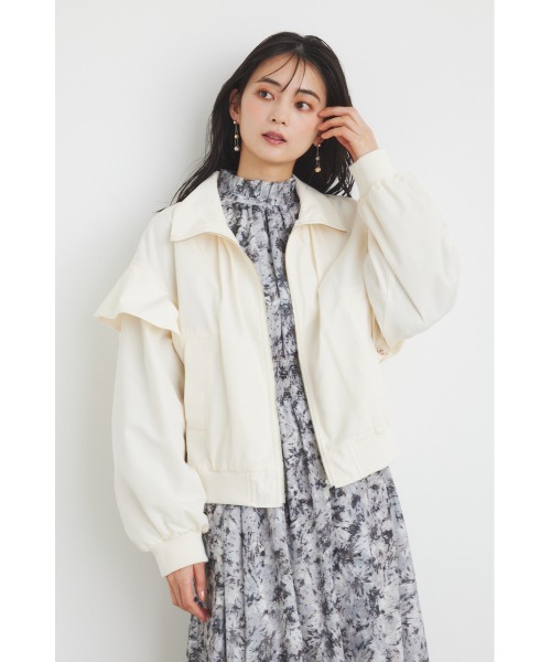 【セール】フリルショルダー2WAYブルゾン（ブルゾン）｜rienda（リエンダ）