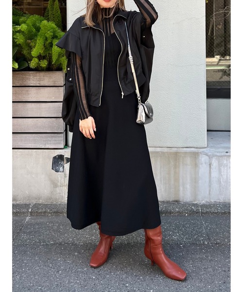 【セール】フリルショルダー2WAYブルゾン（ブルゾン）｜rienda（リエンダ）