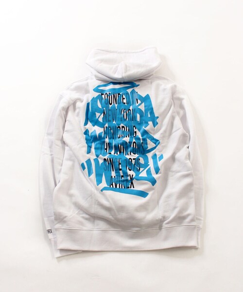 NEW ERA(ニューエラ)の「【×NEW ERA/ニューエラ】2023SS スウェット プルオーバー フーディ / SWEAT PULL OVER HOODIE / アヴィレックス/ AVIREX(パーカー・メンズ・ブラック/ホワイト・MEDIUM/LARGE/X-LARGE)」の8枚目の写真