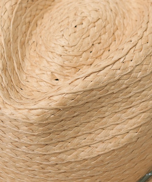 Basiquenti（ベーシックエンティ）の「ドローコード付き ロングブリム ペーパー ハット（ハット・メンズ・ブラック/キャメル・FREE）」の12枚目の写真