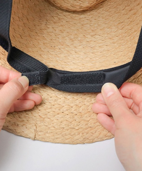 セール】ドローコード付き ロングブリム ペーパー ハット