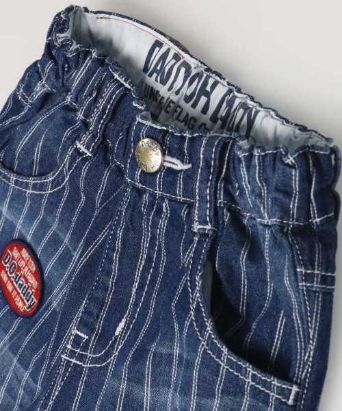 Daddy Oh Daddy(ダディーオーダディー)の「ワッペン付5分丈デニムハーフパンツ(デニムパンツ・キッズ・ネイビー・100/130/110/120/140)」の5枚目の写真