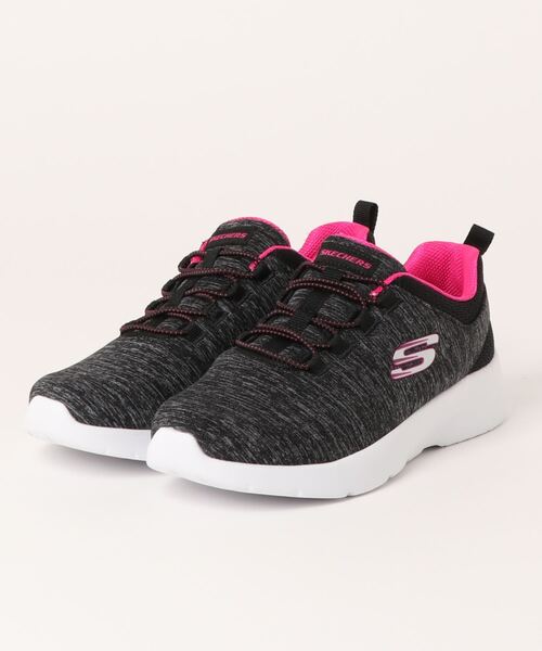 SKECHERS（スケッチャーズ）の「SKECHERS スケッチャーズ DYNAMIGHT 2.0-IN A FLASH【超軽量/ワイド】レディーススニーカー(ダイナマイト2.0インアフラッシュ) 12965W（スニーカー・レディース・ブラック系その他/ブラック×グレー・22.5cm/23.0cm/23.5cm/24.0cm/24.5cm/25.0cm/25.5cm/26.0cm）」の2枚目の写真