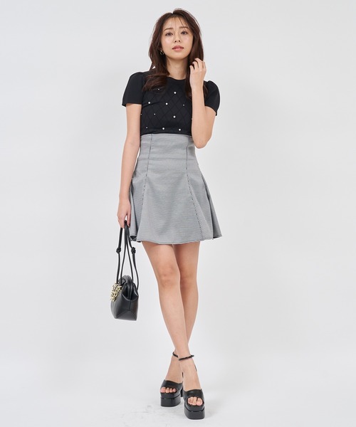 ROYAL PARTY（ロイヤルパーティー）の「ジュエルニットトップス（ニット/セーター・レディース・オフホワイト/ピンク/ブラック・FREE）」の19枚目の写真