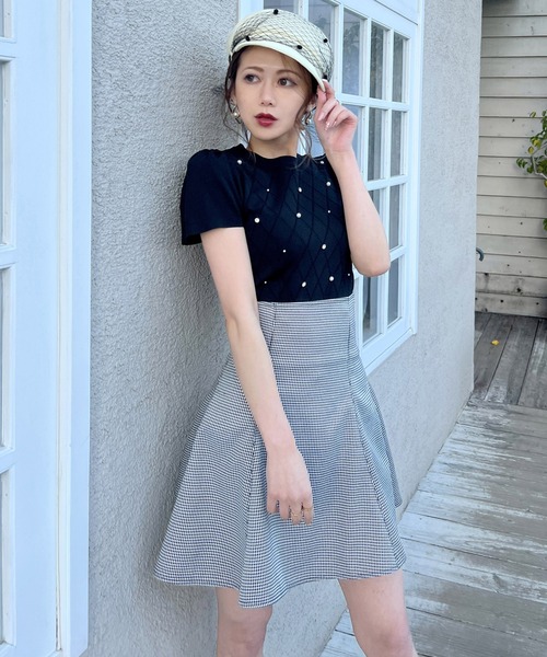 ROYAL PARTY（ロイヤルパーティー）の「ジュエルニットトップス（ニット/セーター・レディース・オフホワイト/ピンク/ブラック・FREE）」の17枚目の写真