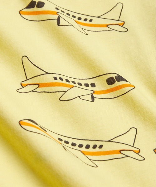 Mini Rodini（ミニロディーニ）の「mini rodini / 飛行機総柄Tシャツ 