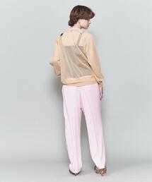 6（ロク）の「＜6(ROKU)＞SHEER COLOR RIB CARDIGAN