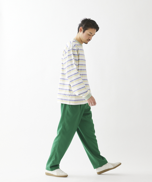 JOURNAL STANDARD relume(ジャーナルスタンダード レリューム)の「Relume Jeans マルチボーダー ロングスリーブTシャツ(Tシャツ/カットソー・メンズ・ホワイト/ブラウン/サックスブルー・MEDIUM/LARGE)」の4枚目の写真