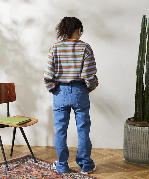 JOURNAL STANDARD relume(ジャーナルスタンダード レリューム)の「Relume Jeans マルチボーダー ロングスリーブTシャツ(Tシャツ/カットソー・メンズ・ホワイト/ブラウン/サックスブルー・MEDIUM/LARGE)」の17枚目の写真