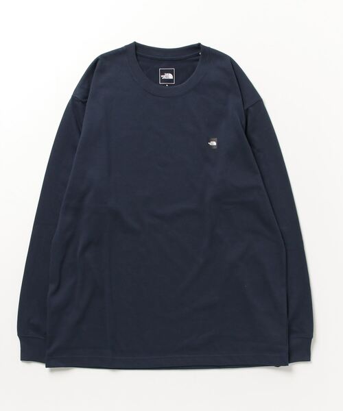 THE NORTH FACE(ザノースフェイス)の「ザ ノース フェイス THE NORTH FACE L/S Small Box Logo Tee_ロングスリーブスモールボックスロゴティー(Tシャツ/カットソー・メンズ・ネイビー/ブラック/グリーン/ホワイト・LL/M/L/S)」の4枚目の写真