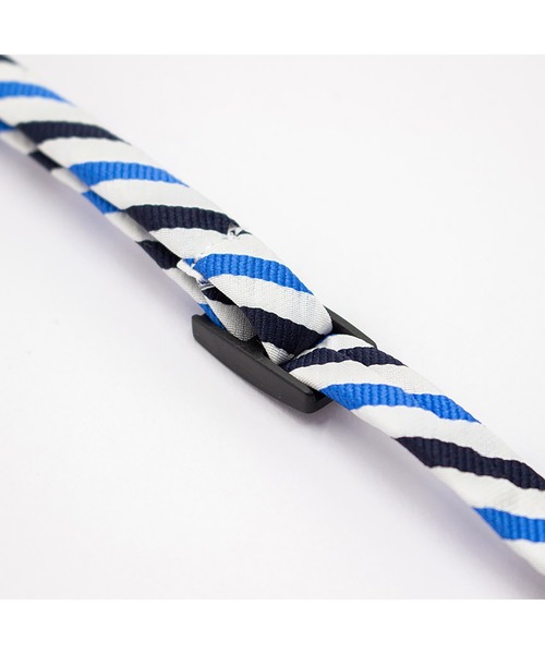 giraffe(ジラフ)の「【 ネクタイ専門店 giraffe 】 猫のための蝶ネクタイ(ハーフサッカーレジレジメン蝶タイ)BLUE(蝶ネクタイ・メンズ・ブルー・FREE)」の9枚目の写真