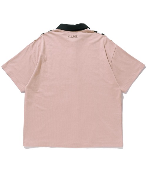 XLARGE（エクストララージ）の「JACQUARD KNIT POLO SHIRT（ポロシャツ・メンズ・ブラック/ライトピンク/ベージュ・S/M/L/XL）」の4枚目の写真
