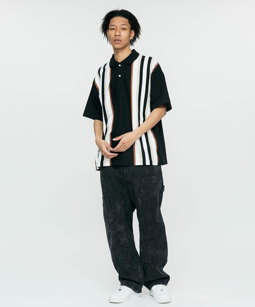 XLARGE（エクストララージ）の「JACQUARD KNIT POLO SHIRT（ポロシャツ・メンズ・ブラック/ライトピンク/ベージュ・S/M/L/XL）」の8枚目の写真