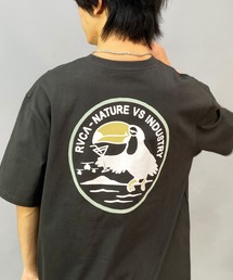 RVCA/ルーカ オーバーサイズ バックプリントTシャツ/ポケットTシャツ/半袖Tシャツ BD041-229