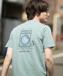 【BLUE STANDARD/ブルースタンダード】別注 ペンギンプリントTシャツ スラブ さらさら