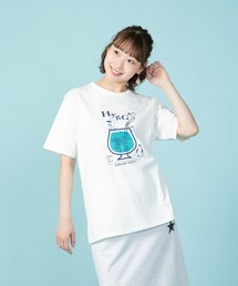 【BLUE STANDARD/ブルースタンダード】別注 ペンギンプリントTシャツ スラブ さらさら