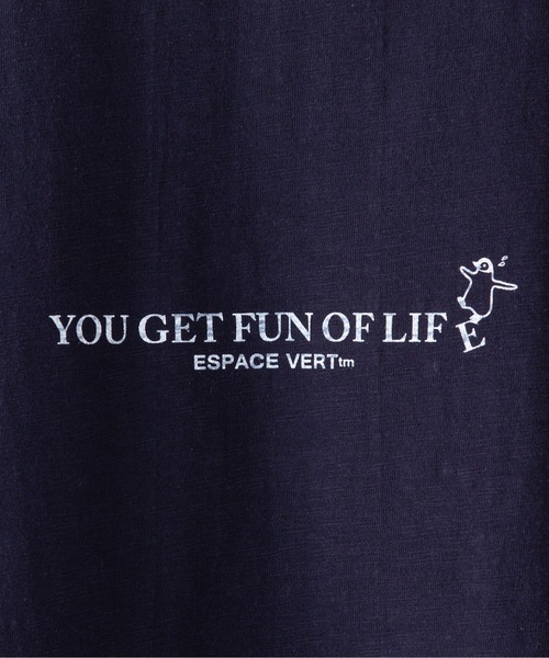 Blue Standard （ブルースタンダード）の「【BLUE STANDARD/ブルースタンダード】別注　ペンギンプリントTシャツ  スラブ　さらさら（Tシャツ/カットソー・メンズ・その他/その他2/その他1/その他4/その他3・MEDIUM/X-LARGE/SMALL/LARGE）」の13枚目の写真