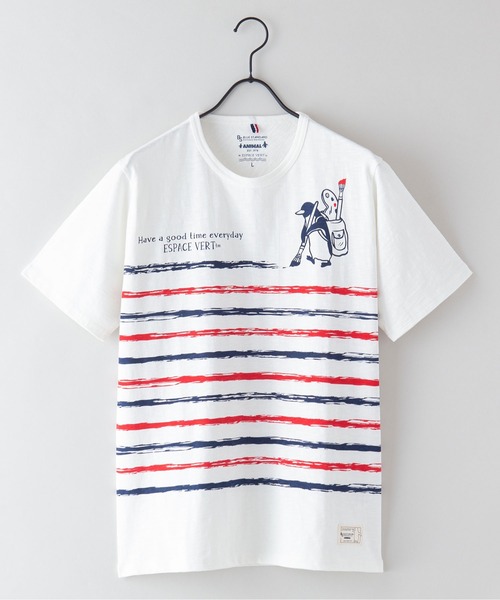 Blue Standard （ブルースタンダード）の「【BLUE STANDARD/ブルースタンダード】別注　ペンギンプリントTシャツ  スラブ　さらさら（Tシャツ/カットソー・メンズ・その他/その他2/その他1/その他4/その他3・MEDIUM/X-LARGE/SMALL/LARGE）」の22枚目の写真