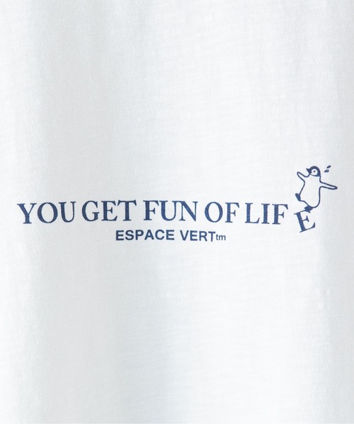 Blue Standard （ブルースタンダード）の「【BLUE STANDARD/ブルースタンダード】別注　ペンギンプリントTシャツ  スラブ　さらさら（Tシャツ/カットソー・メンズ・その他/その他2/その他1/その他4/その他3・MEDIUM/X-LARGE/SMALL/LARGE）」の9枚目の写真