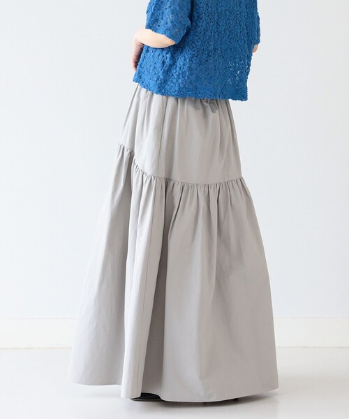 Ray BEAMS(レイビームス)の「Ray BEAMS / ラウンド ギャザー フレア スカート(スカート・レディース・グレー/ピンク・0/1)」の11枚目の写真