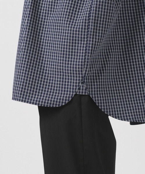 LB.04/WEB限定 ワンポイントワイドチェックシャツ NANO universe（ナノユニバース）の「LB.04&frasl;WEB限定 ワンポイント