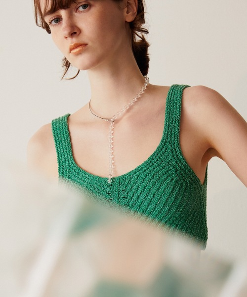 GOLDY（ゴールディ）の「クリア ボール ネックカフ（ネックレス・レディース・シルバー/ゴールド・FREE）」の7枚目の写真