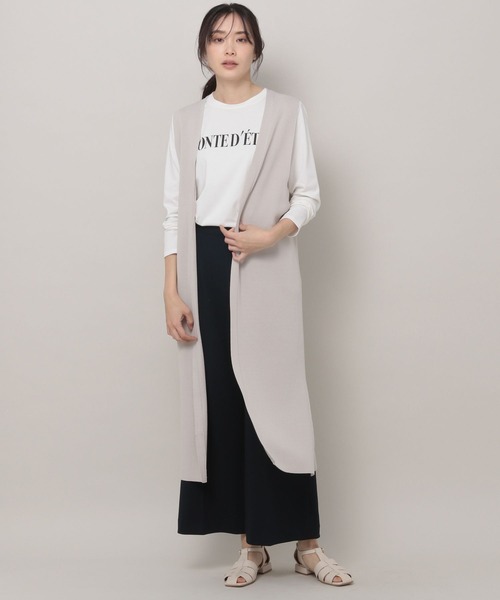 Elura(エルーラ)の「長袖ロゴTシャツ(Tシャツ/カットソー・レディース・ホワイト/チャコールグレー・MEDIUM/LARGE)」の11枚目の写真