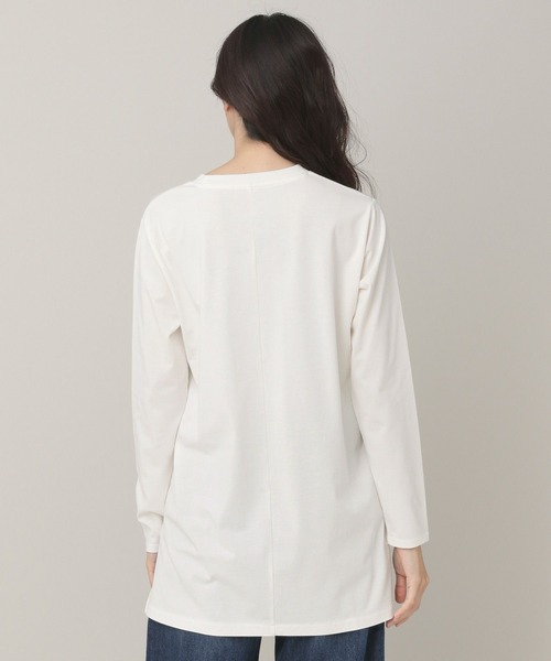 Elura(エルーラ)の「長袖ロゴTシャツ(Tシャツ/カットソー・レディース・ホワイト/チャコールグレー・MEDIUM/LARGE)」の15枚目の写真