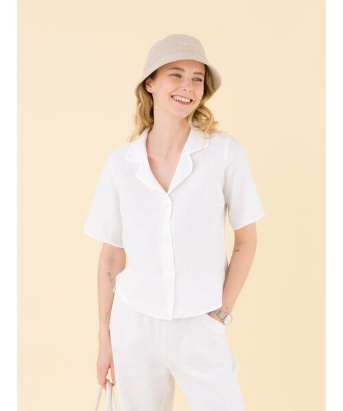 agnes b.（アニエスベー）の「UAF9 CHEMISE リネンブラウス（シャツ