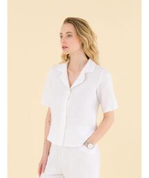 agnes b.（アニエスベー）の「UAF9 CHEMISE リネンブラウス（シャツ