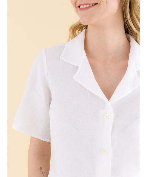 agnes b.（アニエスベー）の「UAF9 CHEMISE リネンブラウス（シャツ