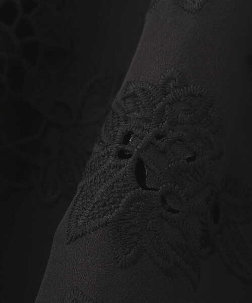 PROPORTION BODY DRESSING（プロポーションボディドレッシング）の「フラワーエンブロイダリーワンピース / 1213140401（ワンピース・レディース・ブラック/イエロー・MEDIUM/SMALL）」の6枚目の写真