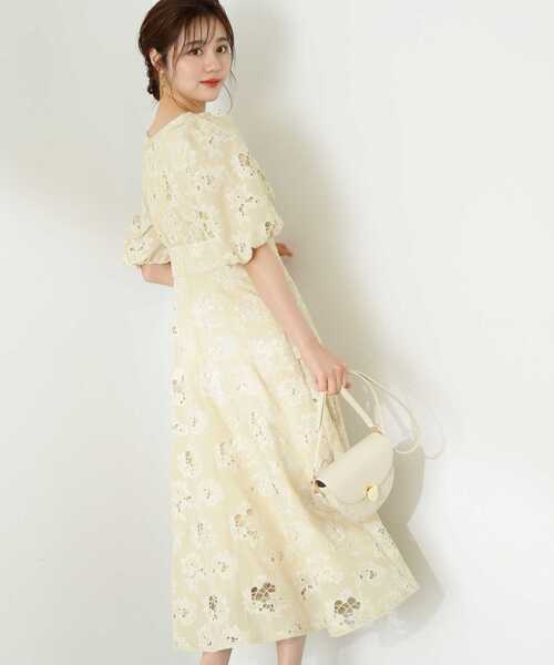 PROPORTION BODY DRESSING（プロポーションボディドレッシング）の「フラワーエンブロイダリーワンピース / 1213140401（ワンピース・レディース・ブラック/イエロー・MEDIUM/SMALL）」の17枚目の写真