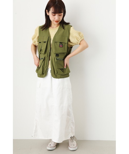 RODEO CROWNS WIDE BOWL（ロデオクラウンズワイドボウル）の「O/D アクティブベスト（ベスト・レディース・カーキ/ブラック・FREE）」の12枚目の写真