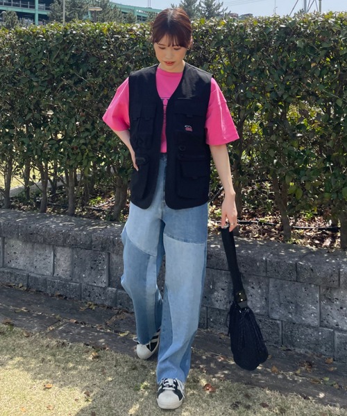 RODEO CROWNS WIDE BOWL（ロデオクラウンズワイドボウル）の「O/D アクティブベスト（ベスト・レディース・カーキ/ブラック・FREE）」の16枚目の写真