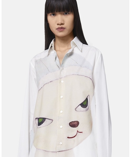 STELLA McCARTNEY（ステラマッカートニー）の「Mission Sheep Print Oxford Shirt / ミッション シープ プリント オックスフォードシャツ（シャツ/ブラウス・レディース・ホワイト・36）」の2枚目の写真